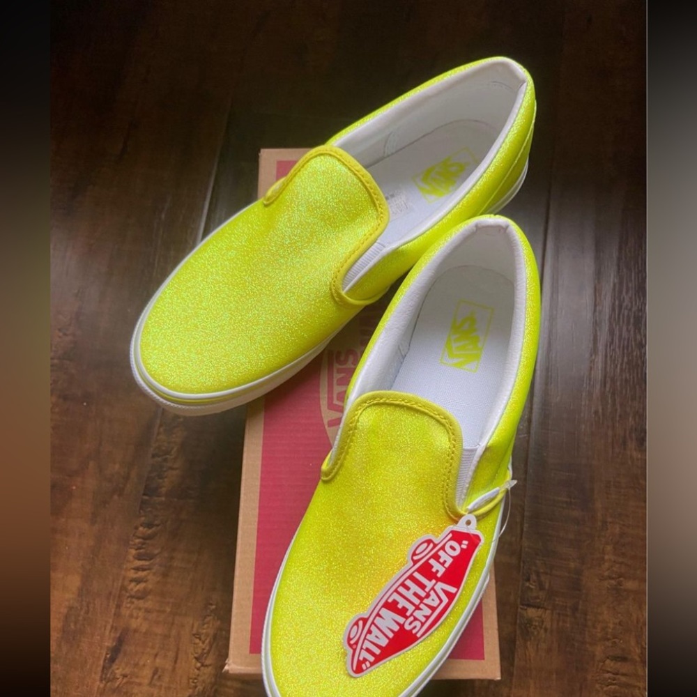 Glitter slip in vans